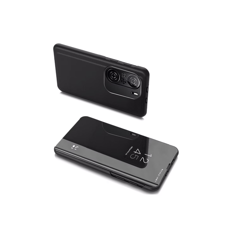 Laptop, Telefoane si Tablete - Telefoane mobile si accesorii - Accesorii Telefoane - Huse telefoane - Husa Clear View pentru Xiaomi Redmi K40 PRO+/K40 PRO/K40/Poco F3 - Culoare Negru - Infinity.ro