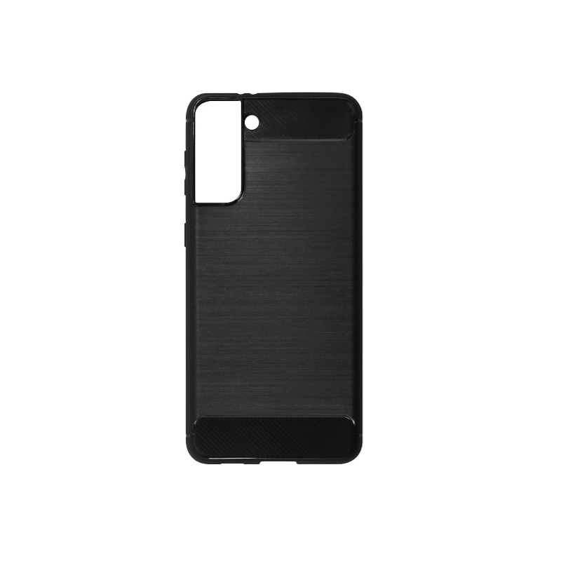 Laptop, Telefoane si Tablete - Telefoane mobile si accesorii - Accesorii Telefoane - Huse telefoane - Husa de protectie eleganta pentru Samsung Galaxy S21 si S21 5G, cu elemente din carbon, culoare negru - Infinity.ro