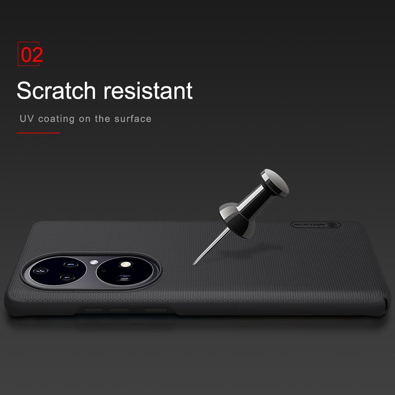 Laptop, Telefoane si Tablete - Telefoane mobile si accesorii - Accesorii Telefoane - Huse telefoane - Husa Super Frosted Shield cu kickstand pentru Huawei P50 Pro, culoare negru - protectie excelent - Infinity.ro