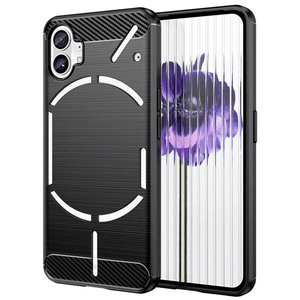 Husa Carbon pentru Nothing Phone 1, in tonuri de Negru