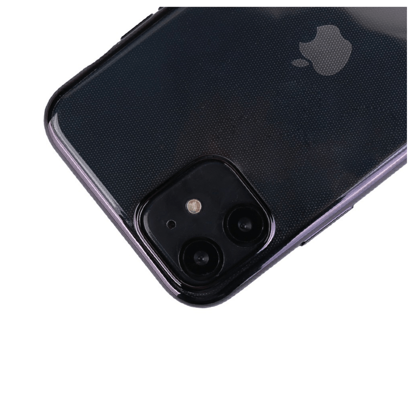 Laptop, Telefoane si Tablete - Telefoane mobile si accesorii - Accesorii Telefoane - Huse telefoane - Husa din silicon cu spate transparent si rama neagra pentru iPhone 11 - Infinity.ro