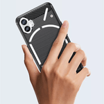 Laptop, Telefoane si Tablete - Telefoane mobile si accesorii - Accesorii Telefoane - Huse telefoane - Husa Carbon pentru Nothing Phone 1, in tonuri de Negru - Infinity.ro