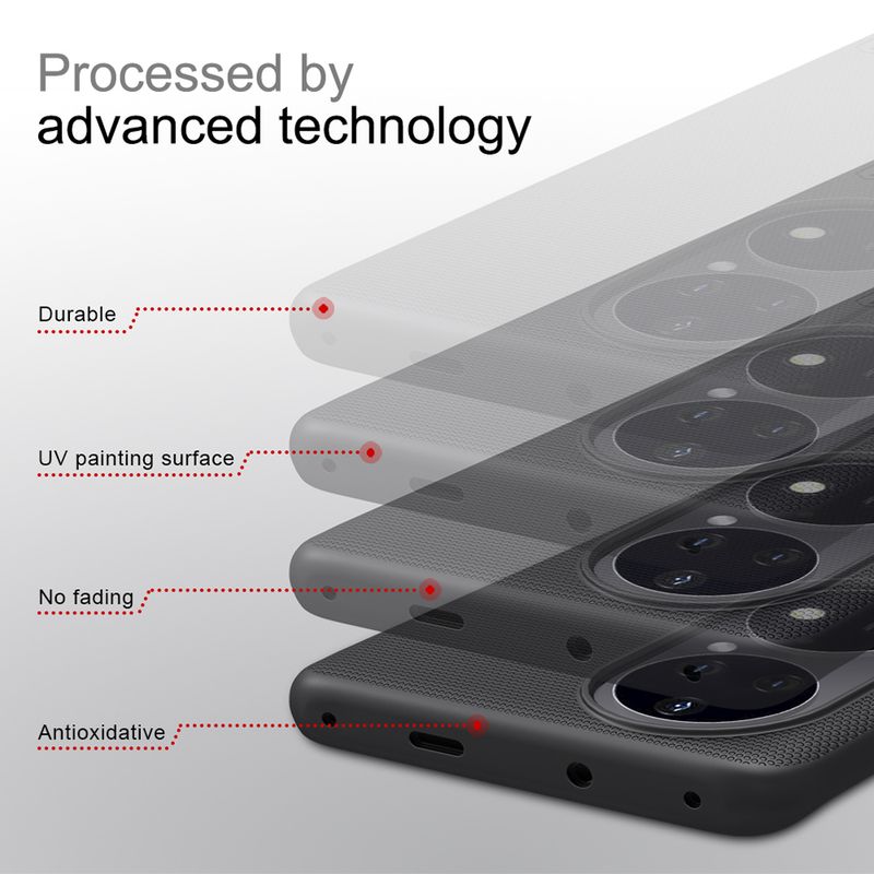 Laptop, Telefoane si Tablete - Telefoane mobile si accesorii - Accesorii Telefoane - Huse telefoane - Husa Super Frosted Shield cu kickstand pentru Huawei P50 Pro, culoare negru - protectie excelent - Infinity.ro