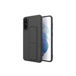 Laptop, Telefoane si Tablete - Telefoane mobile si accesorii - Accesorii Telefoane - Huse telefoane - Husa de silicon magnetica cu stand pentru Samsung Galaxy S21, culoare Negru - Infinity.ro