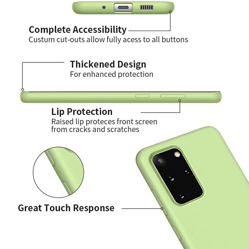 Laptop, Telefoane si Tablete - Telefoane mobile si accesorii - Accesorii Telefoane - Huse telefoane - Husa de protectie in silicon moale pentru Samsung Galaxy S20 - capac de protectie si bumper, culoare verde - Infinity.ro
