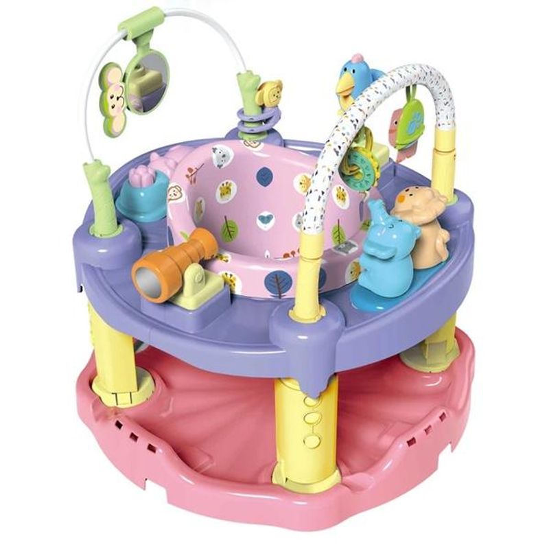 Jucarii, Copii si Bebe - Jucarii si jocuri - Jucarii & jocuri educative - Jucarii interactive - Centru de activitati pentru fetite Rainforest New Baby Jumperoo - Infinity.ro