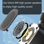 TV, Audio-Video si Foto - Audio profesionale - Microfoane - Microfon Wireless Karaoke MRG MDS813, Reincarcabil, Boxa, Gold - Infinity.ro