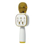 TV, Audio-Video si Foto - Audio profesionale - Microfoane - Microfon Wireless Karaoke MRG MDS813, Reincarcabil, Boxa, Gold - Infinity.ro