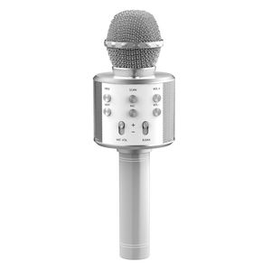 Microfon Wireless Karaoke MRG MWS858, Reincarcabil, Boxa, Gri