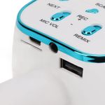 TV, Audio-Video si Foto - Audio profesionale - Microfoane profesionale - Microfon Wireless Karaoke MRG MDS813, Reincarcabil, Boxa, Albastru - Infinity.ro