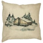 Casa si Gradina - Textile si covoare - Perne si pilote - Perne decorative - Perna Decorativa cu tematica de Craciun, 6, 40x40 cm, Husa Detasabila, Burduf - Infinity.ro