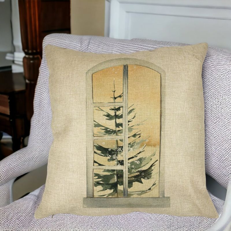 Casa si Gradina - Textile si covoare - Perne si pilote - Perne decorative - Perna Decorativa cu tematica de Craciun, 5, 40x40 cm, Husa Detasabila, Burduf - Infinity.ro