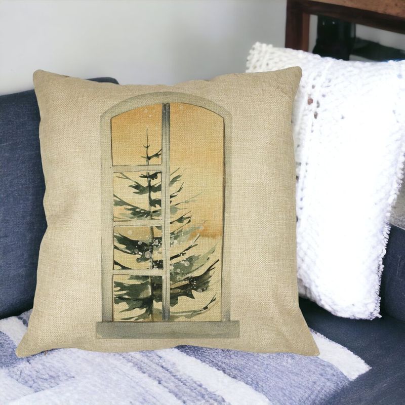 Casa si Gradina - Textile si covoare - Perne si pilote - Perne decorative - Perna Decorativa cu tematica de Craciun, 5, 40x40 cm, Husa Detasabila, Burduf - Infinity.ro