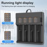 Casa si Gradina - Electrice - Accesorii electrice - Baterii, acumulatori si incarcatoare - Incarcator Li-ion MRG MS484AX , Acumulator 18650 3,7V, 4 Slot, 4Ah, 220V - Infinity.ro