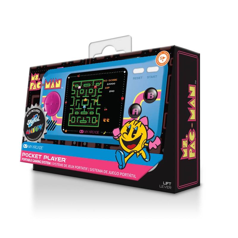 PC, gaming si accesorii - Gaming - Console gaming - Consola portabila, My Arcade, MS. PAC-MAN® POCKET PLAYER - Infinity.ro