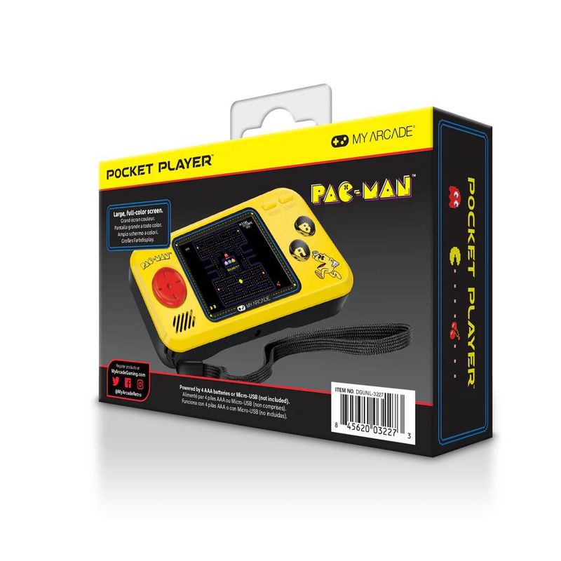 PC, gaming si accesorii - Gaming - Console gaming - Consola portabila, My Arcade, PAC-MAN® POCKET PLAYER - Infinity.ro