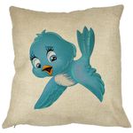 Casa si Gradina - Textile si covoare - Perne si pilote - Perne decorative - Perna Decorativa Patrata TweetTweet, 40x40 cm, Husa Detasabila, Burduf - Infinity.ro
