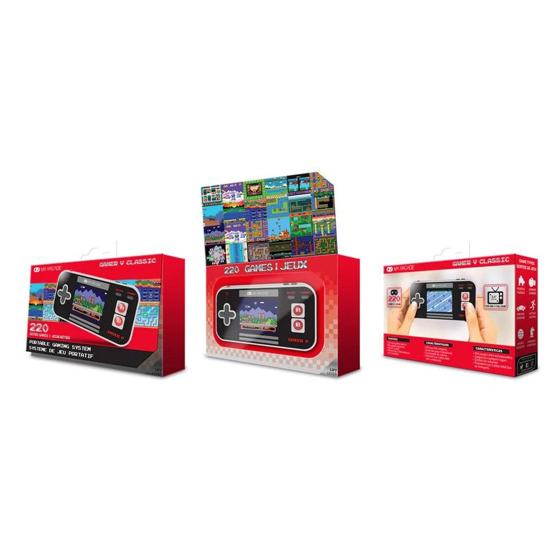 PC, gaming si accesorii - Gaming - Console gaming - Consola portabila, My Arcade, GAMER V CLASSIC, negru - Infinity.ro