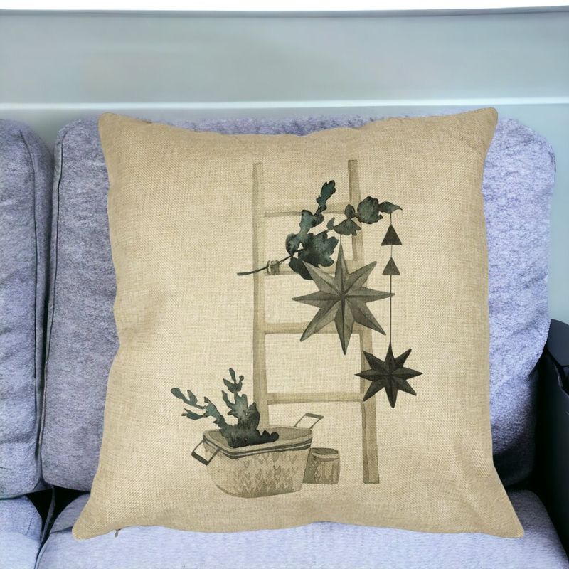 Casa si Gradina - Textile si covoare - Perne si pilote - Perne decorative - Perna Decorativa cu tematica de Craciun, 12, 40x40 cm, Husa Detasabila, Burduf - Infinity.ro