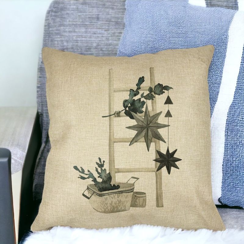 Casa si Gradina - Textile si covoare - Perne si pilote - Perne decorative - Perna Decorativa cu tematica de Craciun, 12, 40x40 cm, Husa Detasabila, Burduf - Infinity.ro