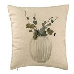 Casa si Gradina - Textile si covoare - Perne si pilote - Perne decorative - Perna Decorativa cu tematica de Craciun, 11, 40x40 cm, Bej, Husa Detasabila, Burduf - Infinity.ro