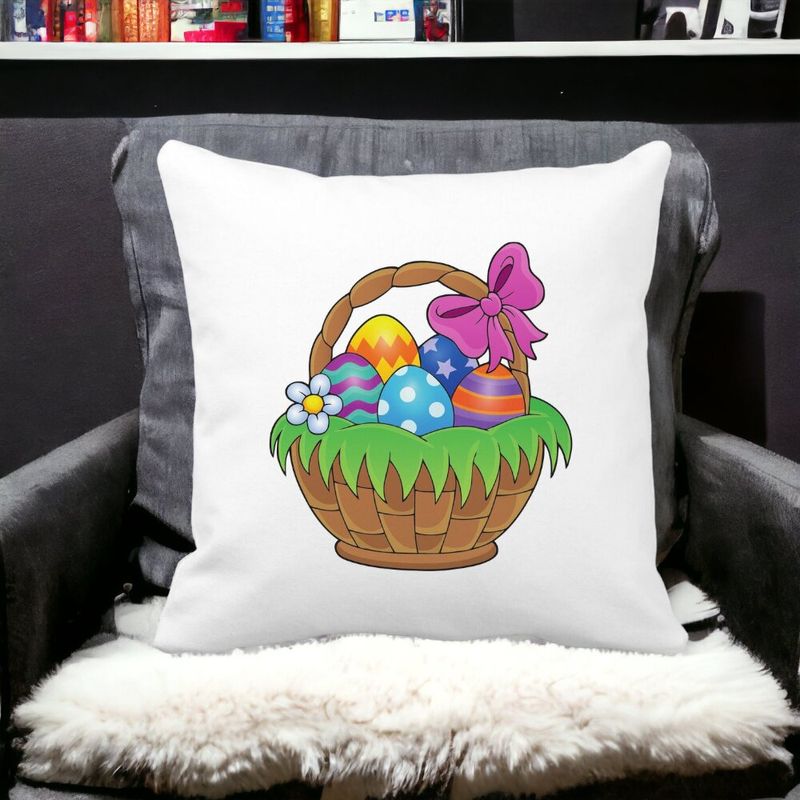 Casa si Gradina - Textile si covoare - Perne si pilote - Perne decorative - Perna Decorativa Patrata Cos Pascal, 40x40 cm, Alb mat, Husa Detasabila, Burduf - Infinity.ro