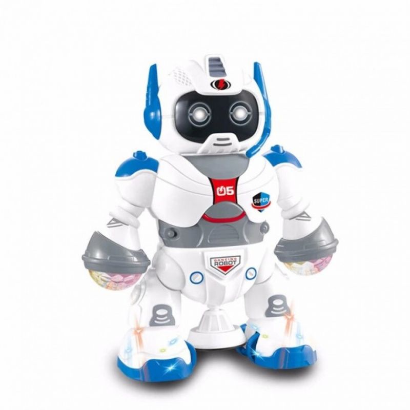 Jucarii, Copii si Bebe - Jucarii si jocuri - Jucarii & jocuri educative - Jucarii interactive - Jucarie Interactiva Robot MRG M66785, cu Muzica si Lumini, Miscare Liniara - Infinity.ro