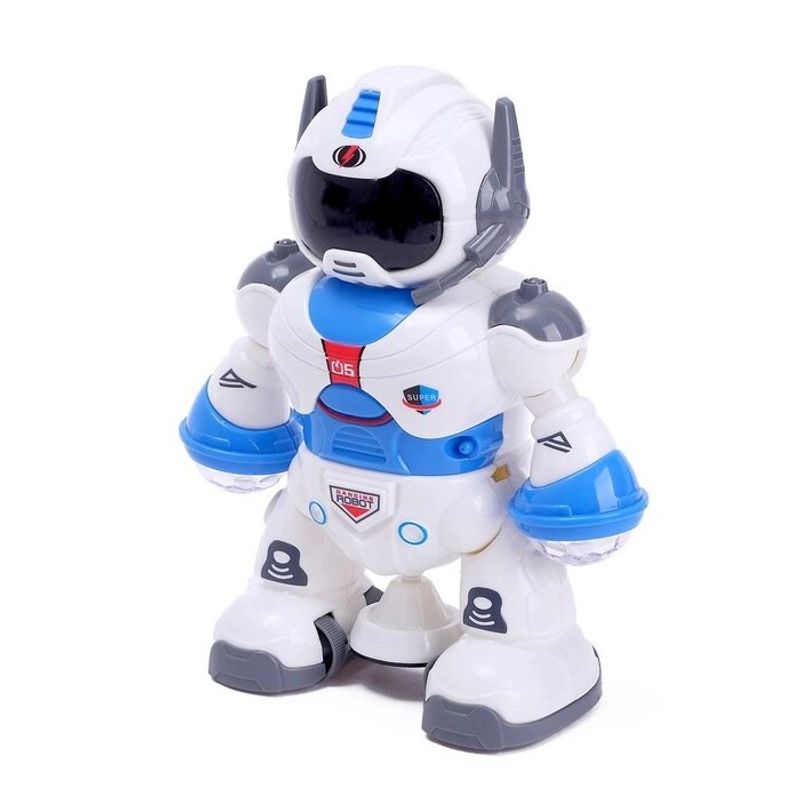 Jucarii, Copii si Bebe - Jucarii si jocuri - Jucarii & jocuri educative - Jucarii interactive - Jucarie Interactiva Robot MRG M66785, cu Muzica si Lumini, Miscare Liniara - Infinity.ro
