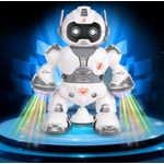 Jucarii, Copii si Bebe - Jucarii si jocuri - Jucarii & jocuri educative - Jucarii interactive - Jucarie Interactiva Robot MRG M66785, cu Muzica si Lumini, Miscare Liniara - Infinity.ro