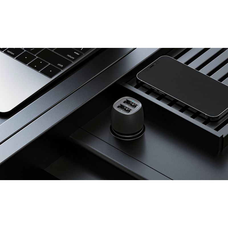 Laptop, Telefoane si Tablete - Telefoane mobile si accesorii - Accesorii Telefoane - Incarcatoare telefoane - Incarcator auto VEGER CC316-2A, 17W, 2x USB, Fast Charge, Negru - Infinity.ro