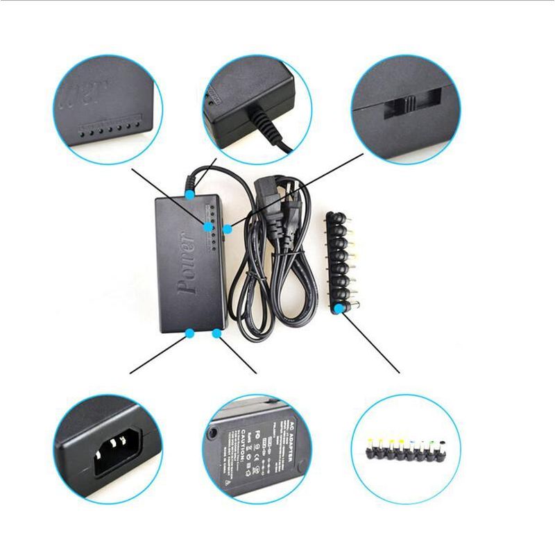 Laptop, Telefoane si Tablete - Laptopuri si accesorii - Accesorii Laptop - Incarcatoare laptop - Incarcator universal laptop priza 120W, 8 conectori - Infinity.ro