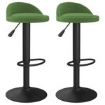 Casa si Gradina - Mobilier - Scaune si fotolii - Scaune - Scaune de bar, 2 buc., verde inchis, catifea - Infinity.ro