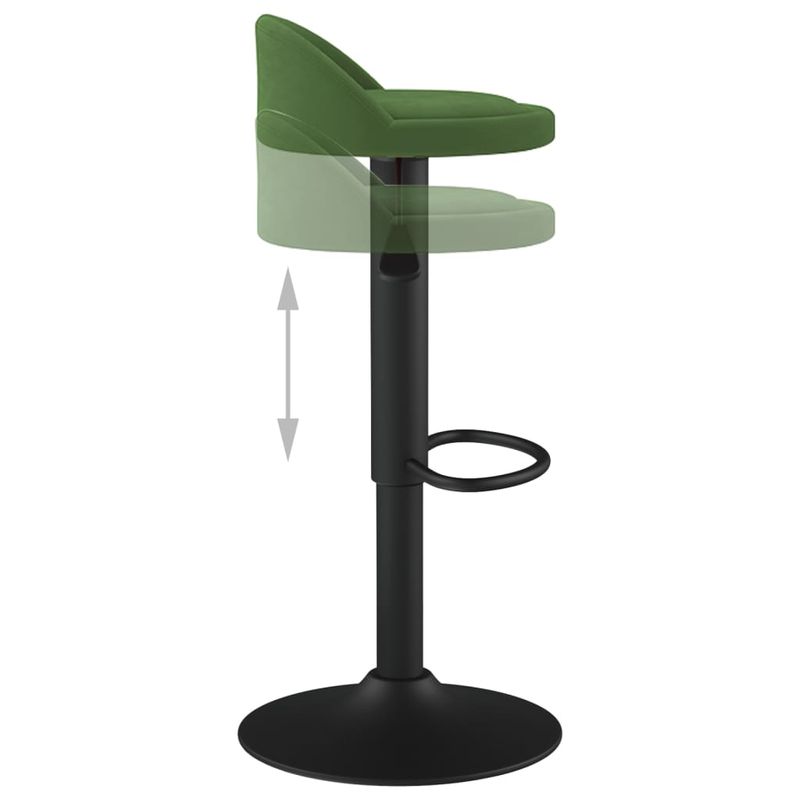 Casa si Gradina - Mobilier - Scaune si fotolii - Scaune - Scaune de bar, 2 buc., verde inchis, catifea - Infinity.ro