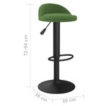 Casa si Gradina - Mobilier - Scaune si fotolii - Scaune - Scaune de bar, 2 buc., verde inchis, catifea - Infinity.ro