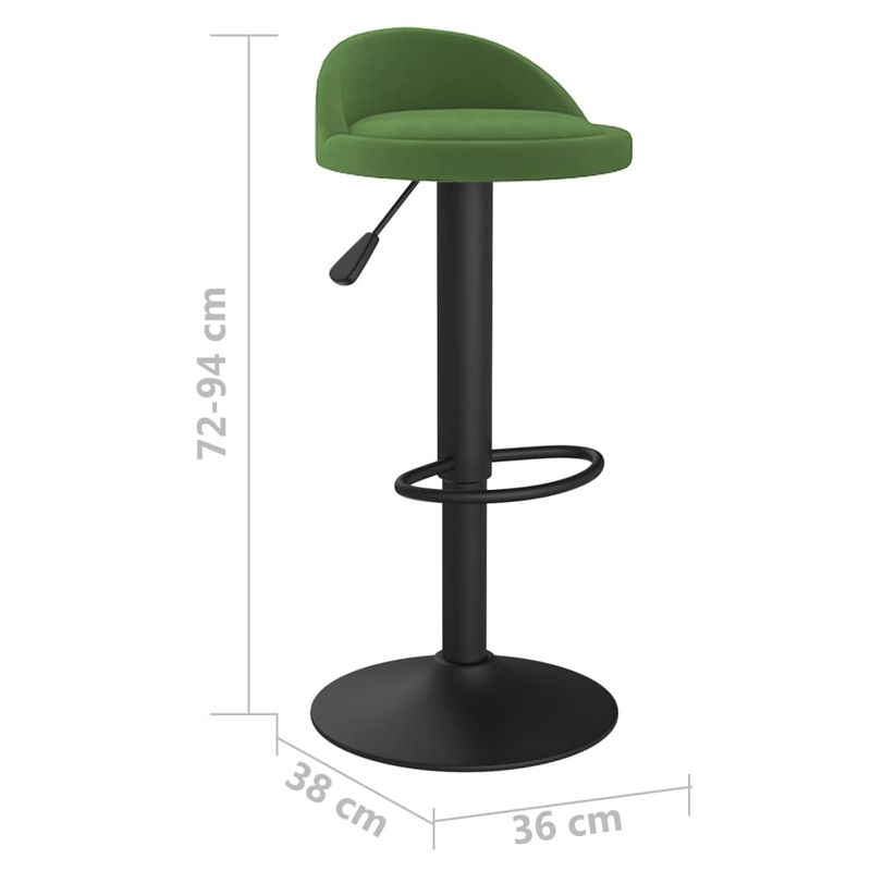 Casa si Gradina - Mobilier - Scaune si fotolii - Scaune - Scaune de bar, 2 buc., verde inchis, catifea - Infinity.ro