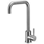 Casa si Gradina - Sanitare - Lavoar baie si accesorii - Baterii sanitare - Baterie bucatarie Evosanitary 5001, tip C, monocomanda, racorduri, cartus ceramic, inox - Infinity.ro