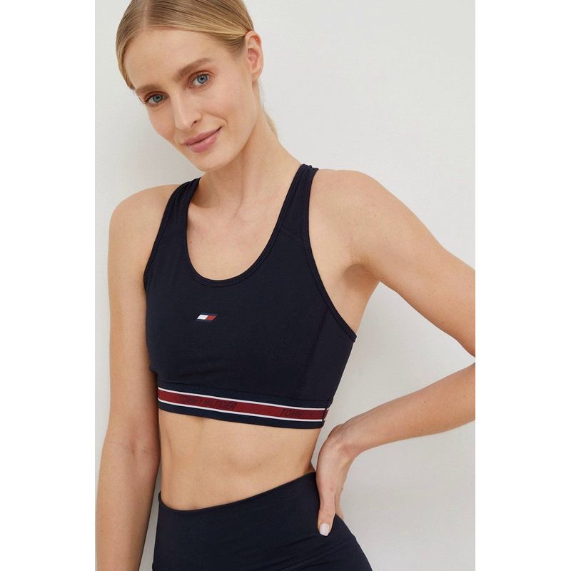 Sport si Outdoor - Echipament Sportiv - Imbracaminte sport - Bustiere sport - Bustiera sport  Tommy Hilfiger S10S101464 M INTL Albastru marin - Infinity.ro