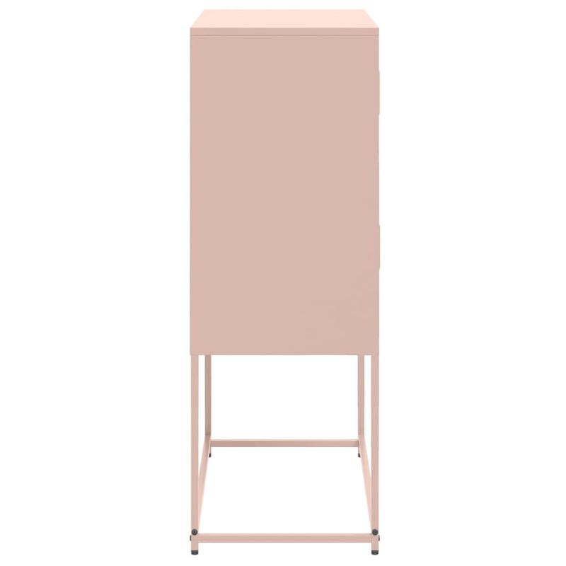 Casa si Gradina - Mobilier - Comode si corpuri - Comode - Dulap, roz, 68,5x38,5x107 cm, otel - Infinity.ro