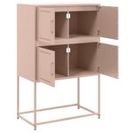 Casa si Gradina - Mobilier - Comode si corpuri - Comode - Dulap, roz, 68,5x38,5x107 cm, otel - Infinity.ro