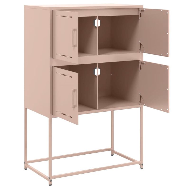 Casa si Gradina - Mobilier - Comode si corpuri - Comode - Dulap, roz, 68,5x38,5x107 cm, otel - Infinity.ro