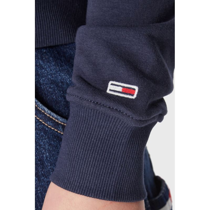 Fashion, accesorii si bijuterii - Femei - Imbracaminte femei - Camasi si bluze femei - Bluza dama Tommy Jeans DW0DW15056 M INTL Bleumarin - Infinity.ro
