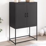 Casa si Gradina - Mobilier - Comode si corpuri - Corpuri bucatarie - Dulap inalt, negru, 68,5x38,5x107 cm, otel - Infinity.ro