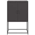 Casa si Gradina - Mobilier - Comode si corpuri - Corpuri bucatarie - Dulap inalt, negru, 68,5x38,5x107 cm, otel - Infinity.ro