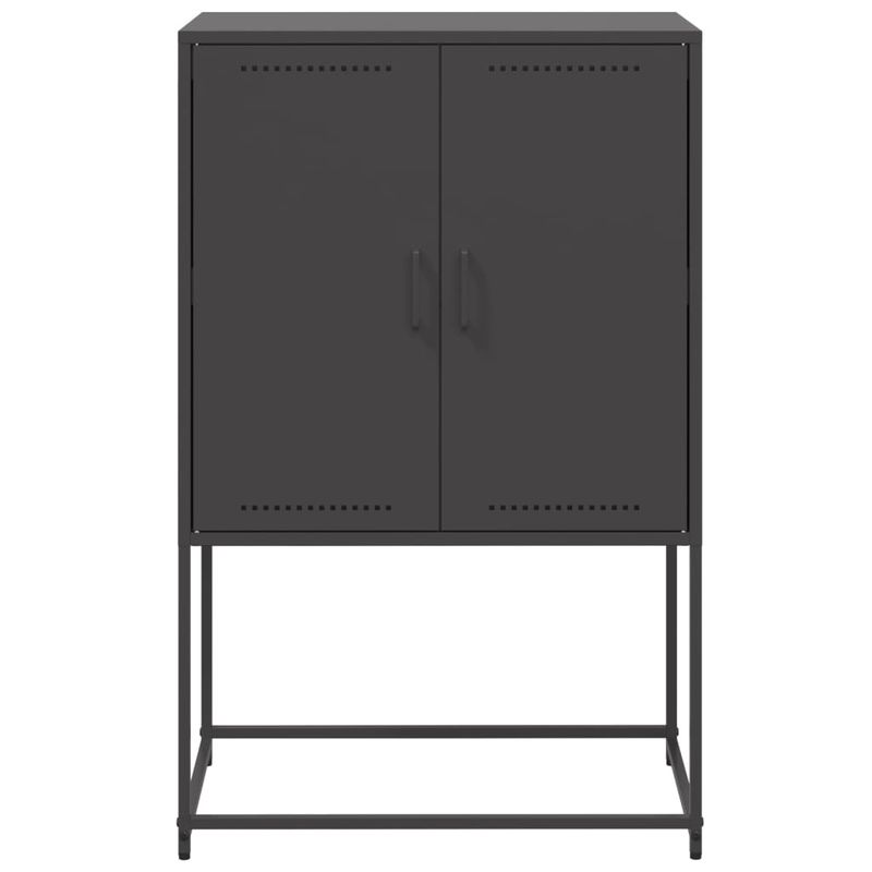 Casa si Gradina - Mobilier - Comode si corpuri - Corpuri bucatarie - Dulap inalt, negru, 68,5x38,5x107 cm, otel - Infinity.ro