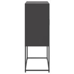 Casa si Gradina - Mobilier - Comode si corpuri - Corpuri bucatarie - Dulap inalt, negru, 68,5x38,5x107 cm, otel - Infinity.ro