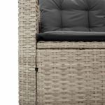 Casa si Gradina - Gradina si terasa - Mobilier exterior - Seturi mobila gradina - Canapea gradina cu masa/perne, forma de L poliratan gri deschis - Infinity.ro