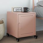 Casa si Gradina - Mobilier - Comode si corpuri - Noptiere - Noptiera, roz, 36x38,5x43,5 cm, otel - Infinity.ro