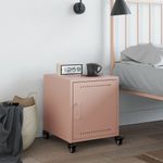 Casa si Gradina - Mobilier - Comode si corpuri - Noptiere - Noptiera, roz, 36x38,5x43,5 cm, otel - Infinity.ro