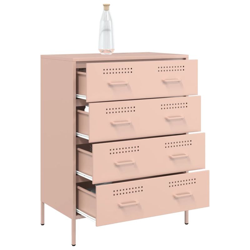 Casa si Gradina - Mobilier - Comode si corpuri - Comode - Dulap, roz, 68x39x79 cm, otel - Infinity.ro