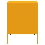 Casa si Gradina - Mobilier - Comode si corpuri - Noptiere - Noptiere, 2 buc., galben mustar, 36x39x50,5 cm, otel - Infinity.ro